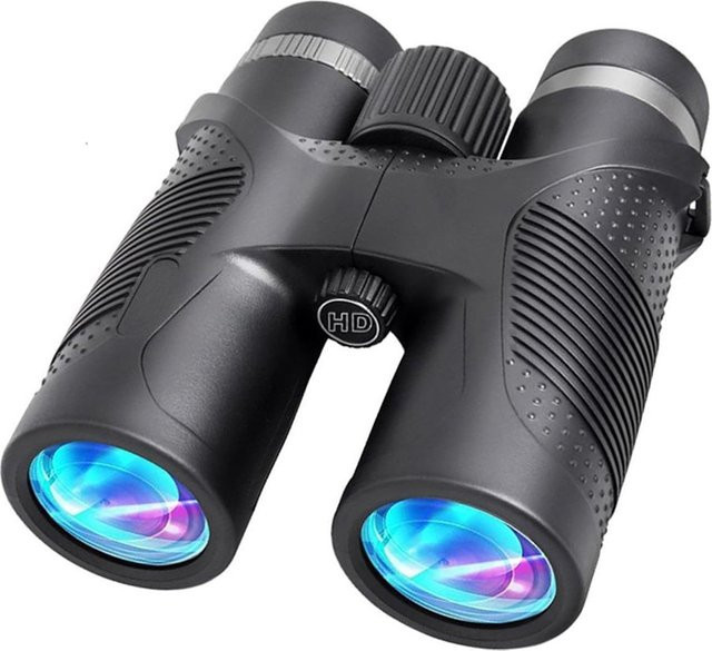 Professionelles HD Fernglas 10x42 mit BaK4 Prisma in Schwarz für Jagd und Vogelbeobachtung - Bild 1