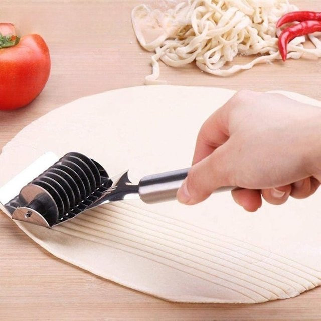 PDQ Manuelle Nudelmaschine aus Edelstahl in Silber für Spaghetti und Pasta - Bild 1