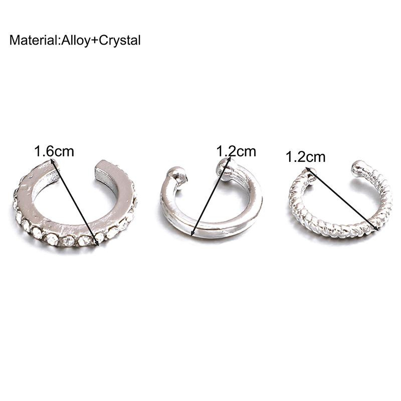 Mellowew Ohrclips Ohrmanschette, Zirkonia, Silber, Damen - Bild 1
