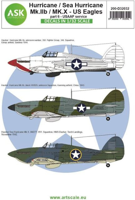 US Eagles Hawker Hurricane Mk.IIB / Mk.X part 6, Fahrzeug, 1:32 - Bild 1