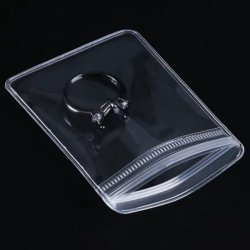 30er Set Transparente PVC Schmuckbeutel mit Zip-Verschluss zur sicheren Aufbewahrung und zum Schutz von Ohrringen und Halsketten vor Oxidation - Bild 3