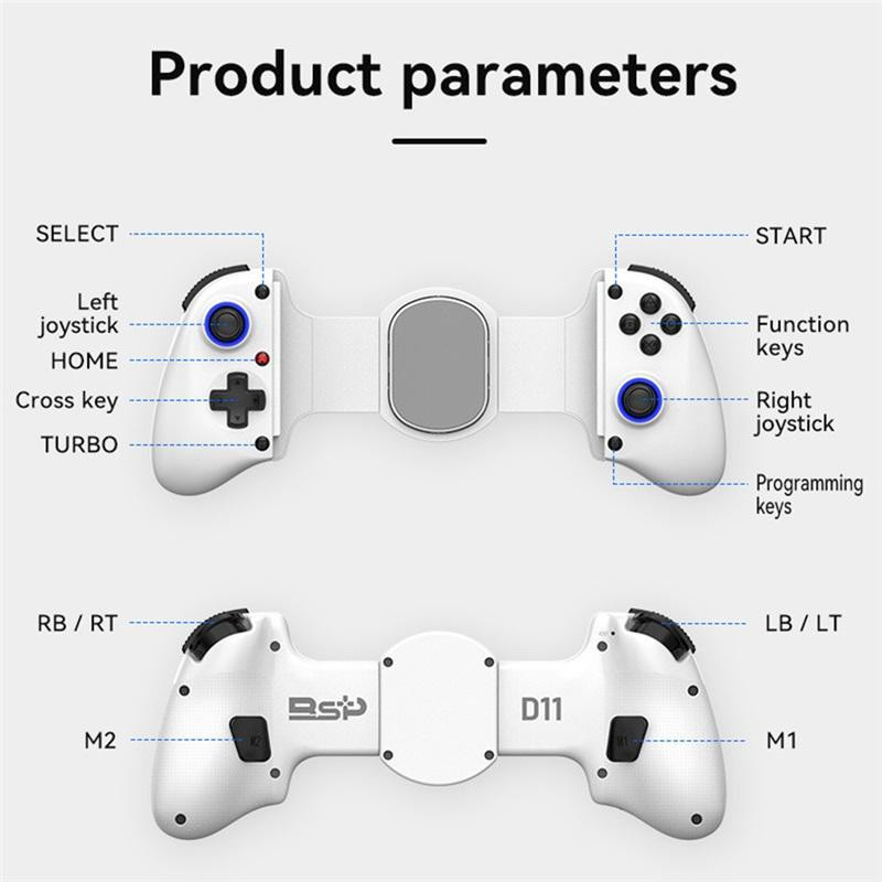 D11 Handy-Gamepad, Bluetooth, Nintendo Switch, Android, iOS, PC, Xbox - Bild 6