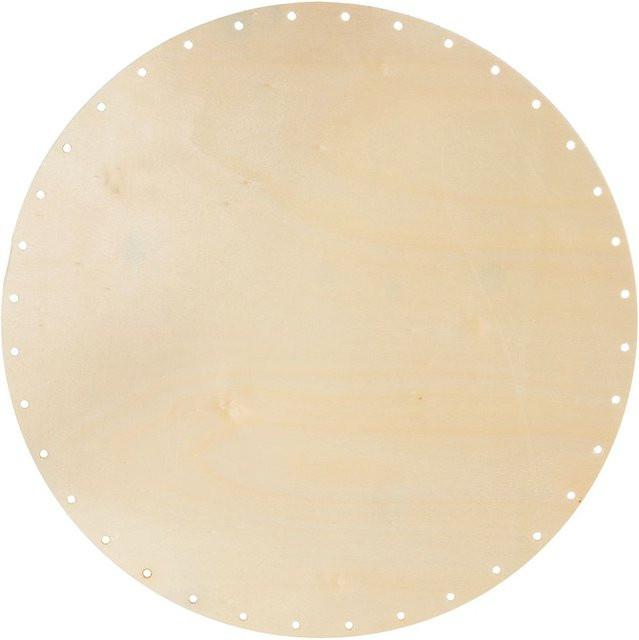 VBS Peddigrohr-Boden Rund aus Sperrholz in Beige, Durchmesser: 25 cm - Bild 1