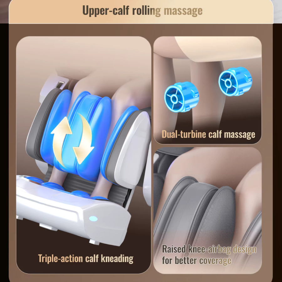 HEALTHFOREVER Luxuriöser Schall-Massagesessel mit Zero Gravity Ganzkörper-Massage und Touchscreen, Modell 2026, Farbe: Weiß - Bild 5