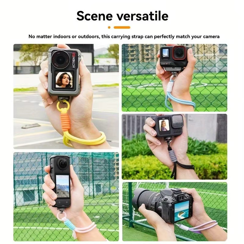 DJI Handschlaufe in Schwarz für Osmo Pocket 3 sowie Insta360 X5 X4 X3 X2 und Action5 Pro 4 3 als komfortables Handstabilisator-Zubehör - Bild 4