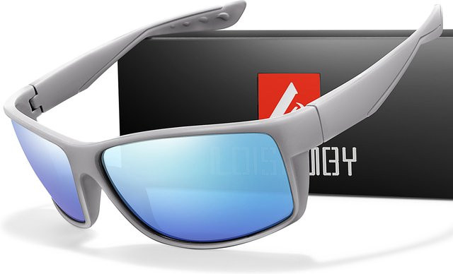 LOISRUBY Sonnenbrille, Vollrand, Wrap, Unisex, Mehrfarbig, Grau, Kunststoff - Bild 1