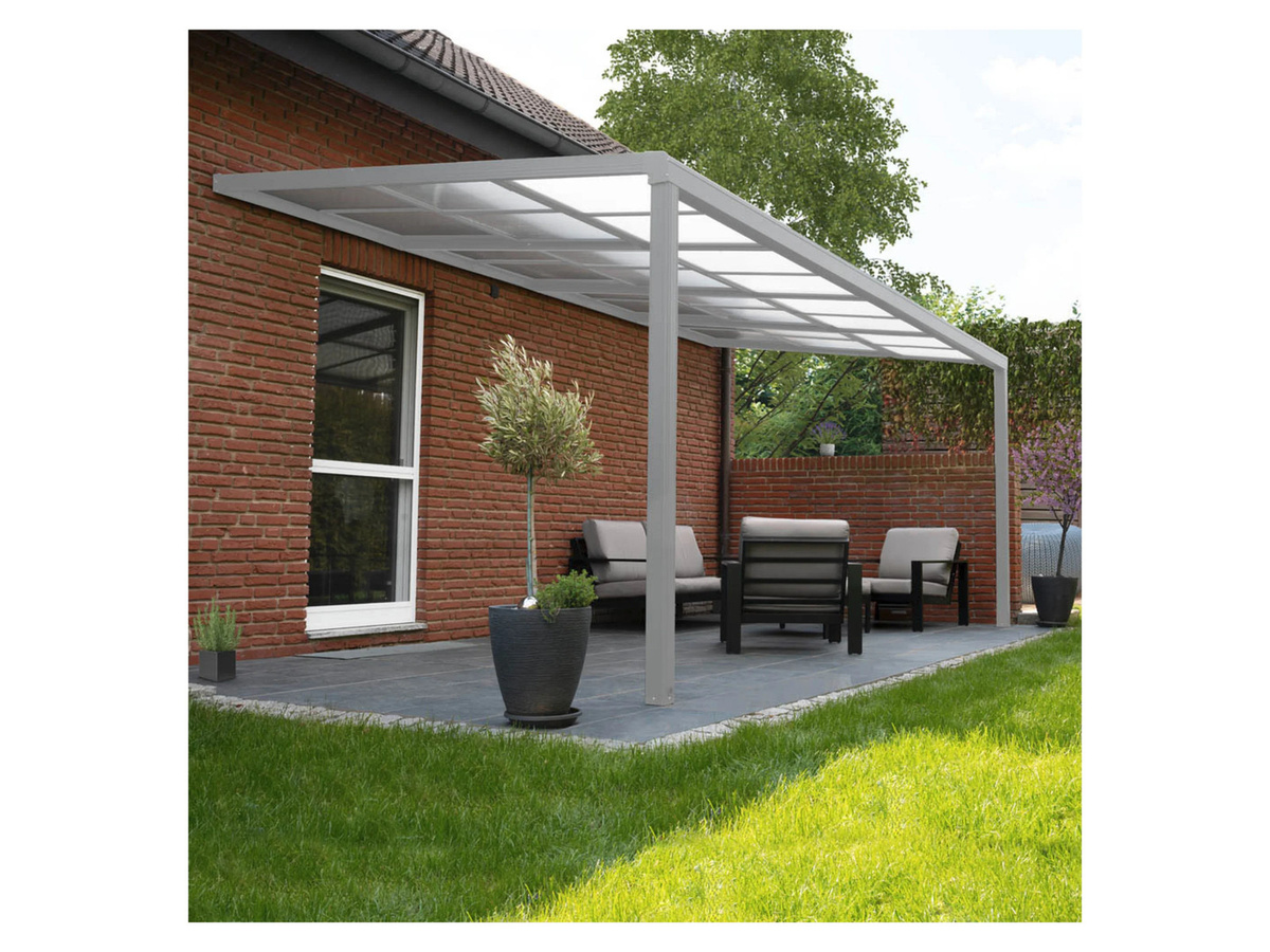 Home Deluxe Terrassenüberdachung Solis Deluxe, Farbe: Weiß, B/T/H: 290 x 295 x 233/272 cm - Bild 2