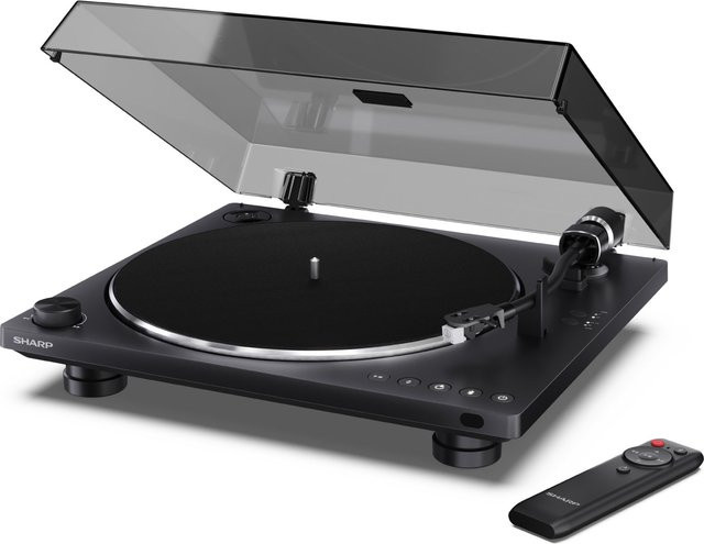 Sharp RP-TT100 Plattenspieler in Schwarz mit Bluetooth und USB inklusive Audio Technica AT-3600LA Tonabnehmer - Bild 1