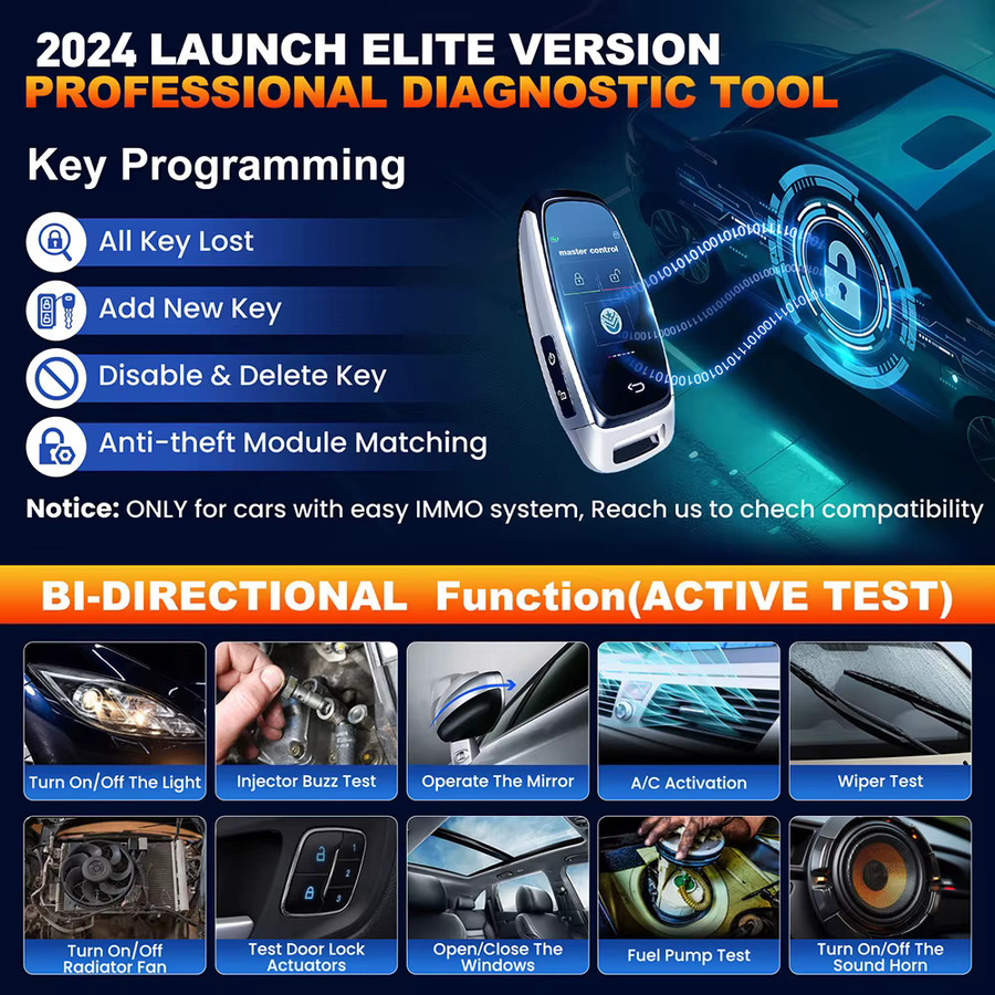 LAUNCH X431 Elite 2.0 Auto-Vollsystem-Diagnosetool mit OBD2-Scanner, aktiven Tests und ECU-Codierung - Bild 4