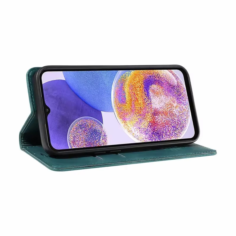 Leder-Brieftaschen-Hülle für Samsung Galaxy A53 5G, A73, A33, A23, A13, A04, M12, M22, M32, M23, M13, M14, M54, F12, F23, F04, F14 in Rot - Bild 3