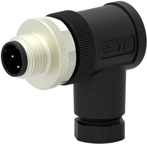 TE Connectivity T4113501031-000 Rundsteckverbinder in Schwarz und Gold - Bild 1