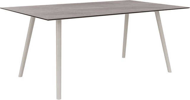 Stern Tisch Interno aus Aluminium in Greige mit Silverstar 2.0 Stone light Tischplatte, B/T: 220 x 100 cm - Bild 1