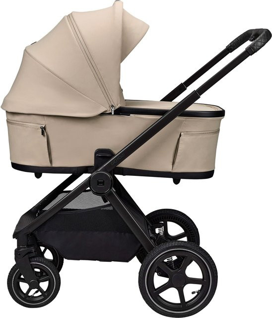 Moon Diamond Kombikinderwagen GIO FOLD Air in Beige mit Aluminiumgestell und Federung - Bild 1
