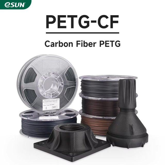 ESUN Carbonfaser PETG 3D-Filament Blau, 1,75 mm, 1 kg - Bild 1