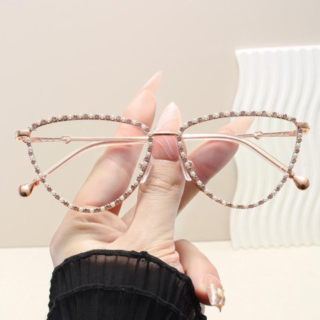 Freedom Outdoors Korrekturbrille Cat Eye, Metall, rose gold, Damen - Bild 1