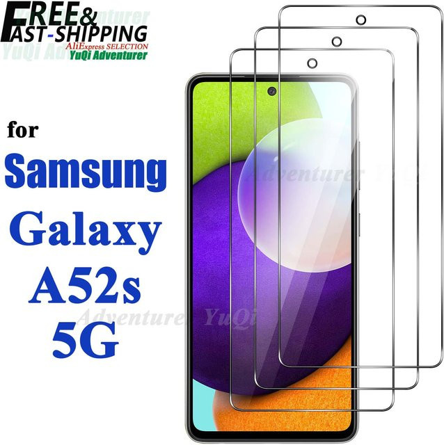 Samsung Displayschutzfolie aus gehärtetem Glas für Galaxy A52s 5G, transparent - Bild 1