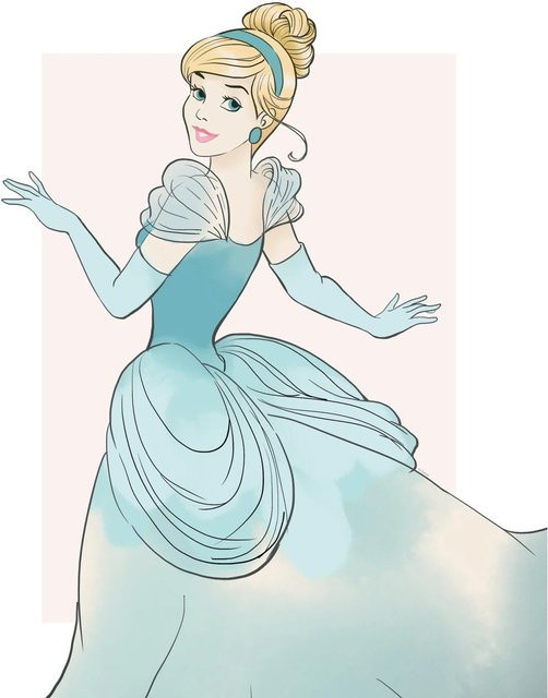 Komar Wandbild Cinderella Beauty B: 40 cm, H: 50 cm - Bild 1