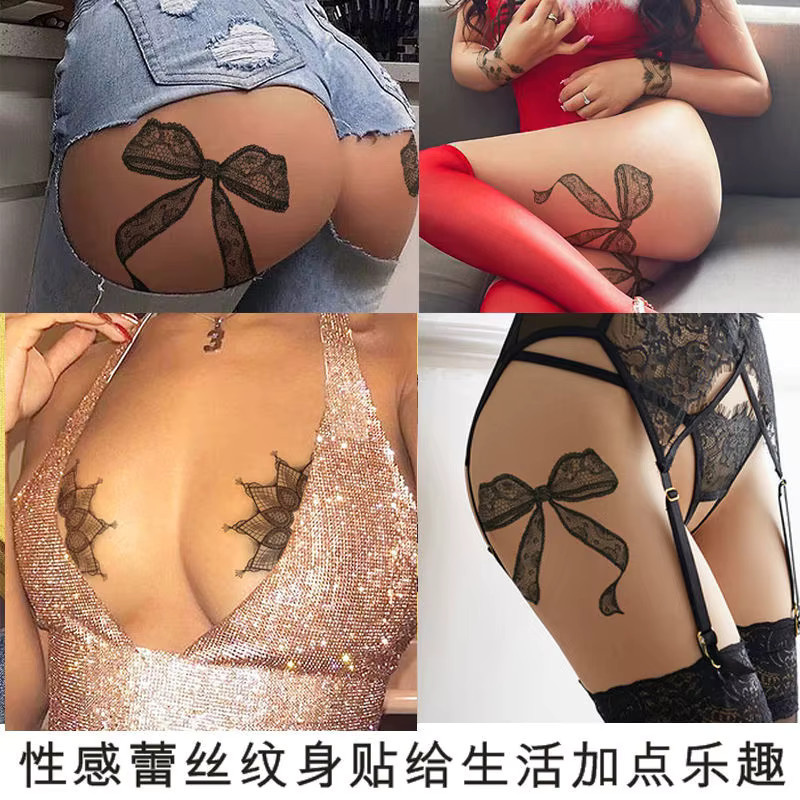 Temporäre Tattoo Aufkleber Bowknot, Damen - Bild 2