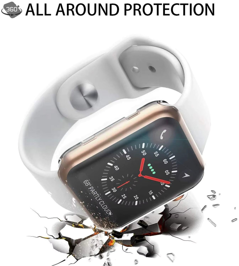 KAFNHCKA TPU-Schutzhülle für Apple Watch und iWatch Ultra 9 8 7 6 in Transparent - Bild 5