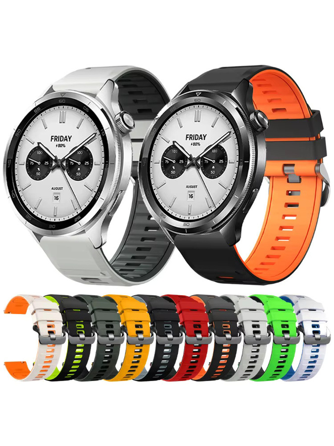 Xiaomi Uhrenarmband Silikon, 22 mm, Schwarz, Unisex - Bild 7