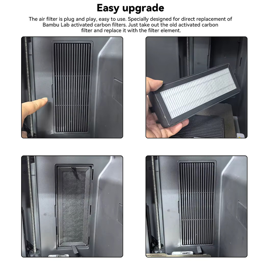 Bambu Lab HEPA13 Aktivkohle-Luftfilter für X1, P1 und P2S 3D-Drucker - Bild 5