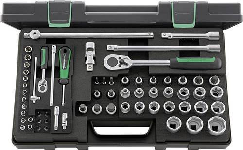Stahlwille Steckschlüsselsatz 86TX KN 63-teilig 1/4 Zoll und 1/2 Zoll in Silber - Bild 1