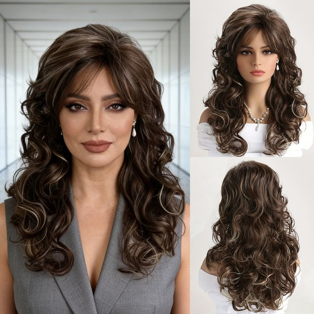 MAISI Synthetikperücke für Damen, Locken, 20 Zoll - Bild 1