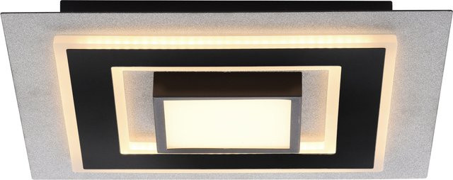 Deckenleuchte GLITTY von JUST LIGHT in Silber, moderne LED-Deckenlampe aus Metall und Glas mit warmweißem Licht - Bild 1