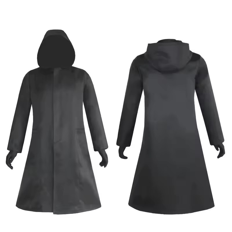 HHYRCOS Schwarzer Anzug Narr Outfit, Kostüm, Schwarz, Plüsch / Textil - Bild 3