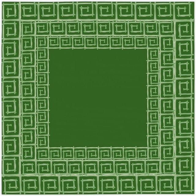 Waldgrüne Bambus-Quadrat-Tischdecke von JMG Household Supplies aus Polyester, B/B: 152 x 152 cm - Bild 1