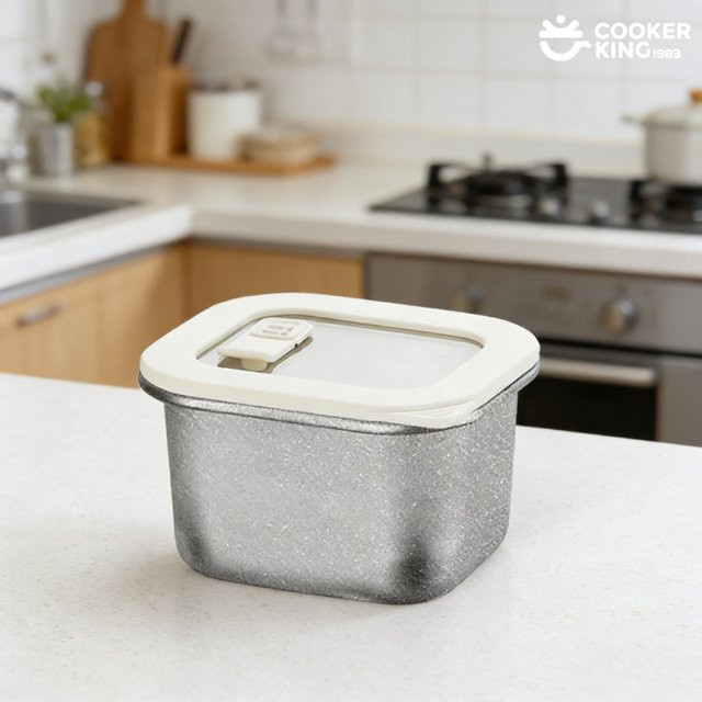Cooker King Titan-Kristall-Frischbox Set aus Edelstahl in Transparent, 450 ml und 1000 ml - Bild 1