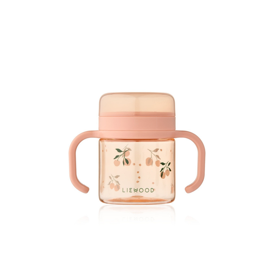 Liewood Enyo Snack Cup aus Silikon in Peach und Pink, auslaufsicher und spülmaschinenfest - Bild 1