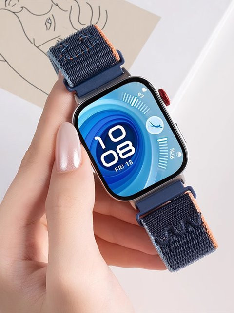 Huawei Uhrenarmband Nylon, Weiß, für Huawei Watch Fit 4 Pro, Watch Fit 4 - Bild 1