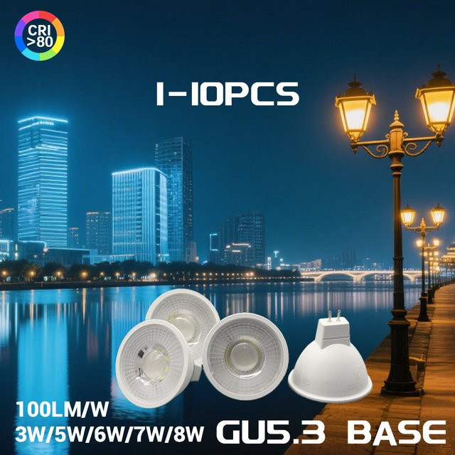 Gatetop MR16 LED Scheinwerfer Lampe GU5.3 mit 38 Grad Abstrahlwinkel, Cool White, 12V AC/DC, flimmerfrei als Halogen Ersatz - Bild 1