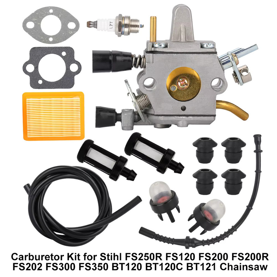 XCAN Vergaser Zama C1Q-S51 für Stihl Rasentrimmer FS120 FS200 FS250R FS300 FS350 FR450 FR480 BT121 in Silber - Bild 4