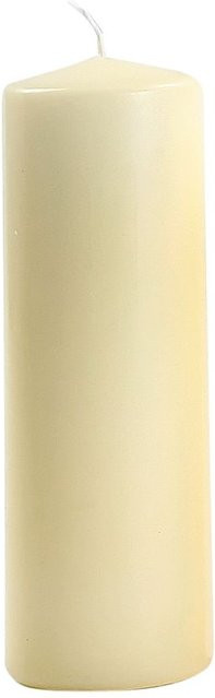 Wiedemann Stumpenkerze Flachkopf in Creme und Elfenbein, Höhe: 10 cm, Durchmesser: 5 cm - Bild 1