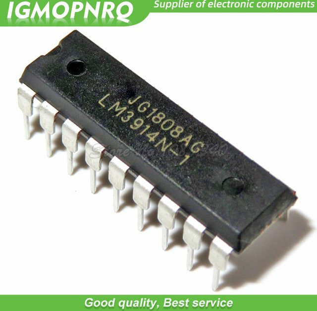 50 Stück LM3914N LED-Beleuchtungs-Treiber DIP-18 DOT/Bar Display DVR in Schwarz - Bild 1