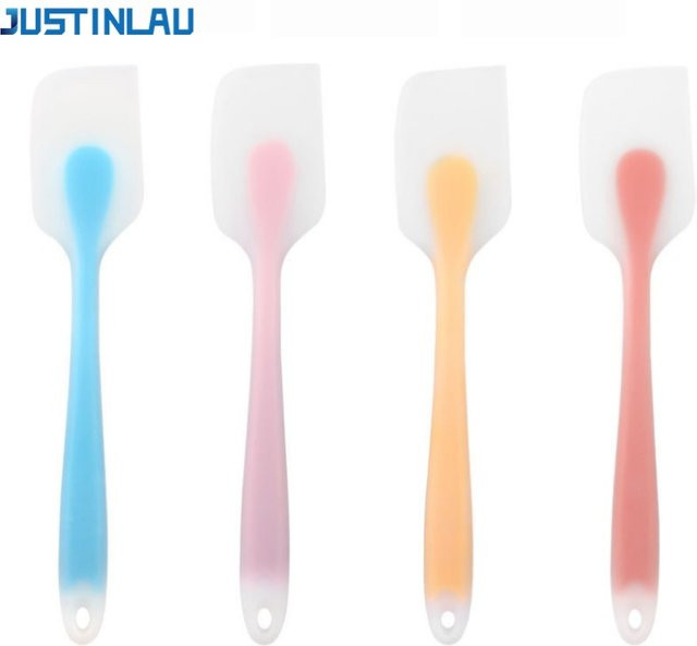 JUSTINLAU Silikon-Spatel aus hitzebeständigem Material, transparentes Grün, Backutensilien für die Küche - Bild 1