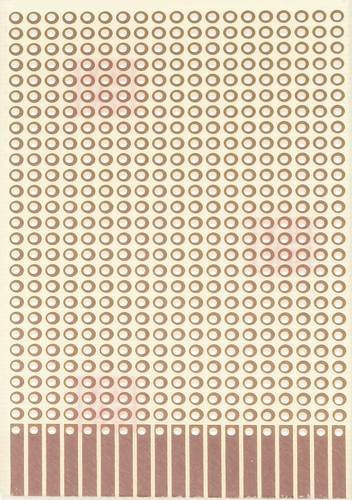 Rademacher WR-Typ 907-1 Experimentierplatine aus Epoxyd in Beige, L x B: 80 mm x 50 mm, 35µm Rastermaß 2.54mm - Bild 1