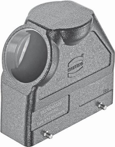 HARTING Tüllengehäuse 19 37 024 0529 19370240529 aus Aluminium in Grau - Bild 1
