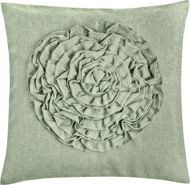 ERWIN M. Dekokissenbezug Nova Rose in Salbei, Rechteckig, B/H: 40 x 40 cm - Bild 1