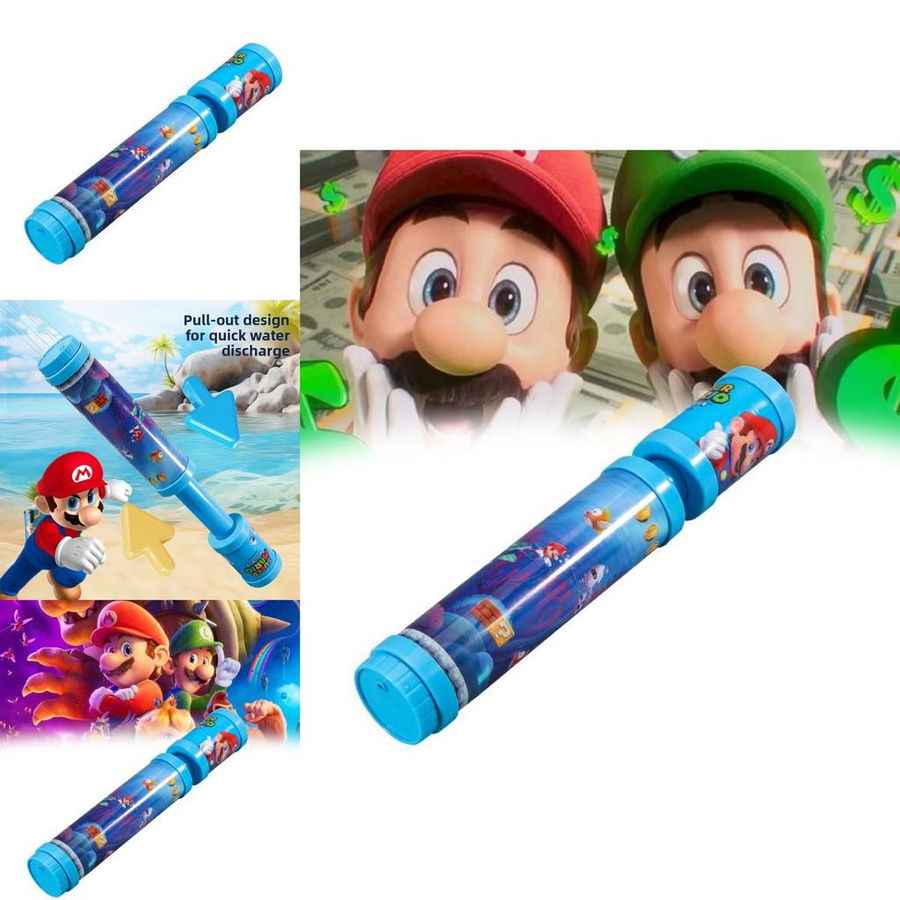 DewBloom Super Mario Wasserpistolen-Spielzeug mit Zugmechanismus - Bild 6