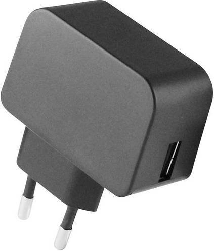 HN Power HNP12-USBL6 USB Ladegerät 12W mit 1x USB-A in Schwarz für den Innenbereich - Bild 1