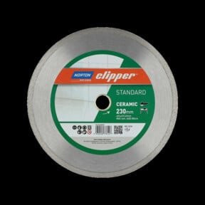 Norton Diamantscheibe Standard Ceramic für Fliesen, Farbe: Silber, Durchmesser: 230 mm - Bild 1