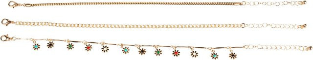 Emma Fußkettchen Blume, Gold, Kristall, Unisex - Bild 1