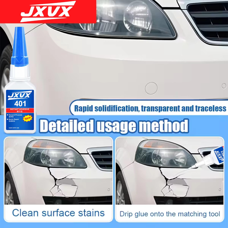 JXVX 401 Mehrzweck-Superkleber Cyanacrylat in Transparent, 20 g - Bild 4