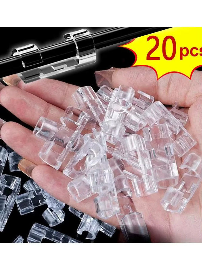 Selbstklebende Kabel Organizer Clips für Ethernet LAN Kabel in Schwarz, 16 oder 20 Stück für Home Office und Auto - Bild 6