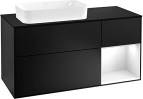 V&B Waschtischunterschrank Finion in Weiss lackiert, Breite: 120 cm, Tiefe: 50,1 cm, Höhe: 50,1 cm - Bild 1