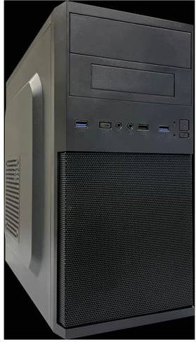 LC Power LC-2004MB Micro-ATX PC-Gehäuse in Schwarz mit USB-C und USB-A Anschlüssen - Bild 1
