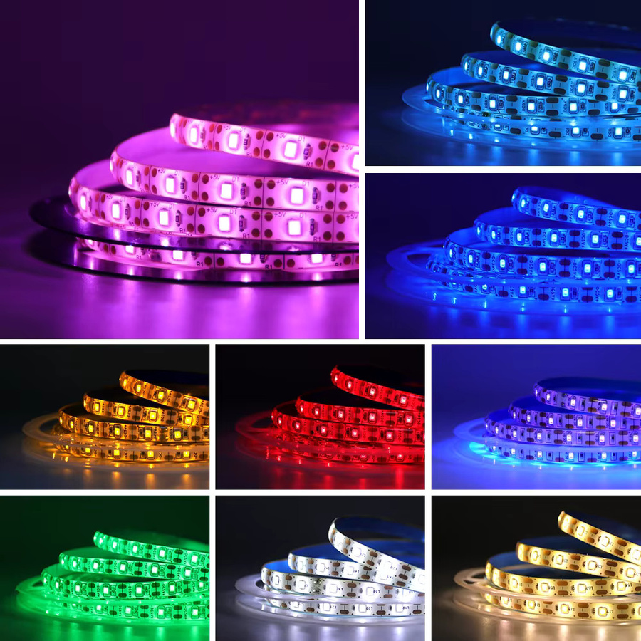 GAHADA LED-Streifen USB 5V mit 60 LEDs/m, flexibles 2835 SMD Fita-LED-Band in Warmweiß, wasserdicht mit Schalter für deine Raumdekoration - Bild 3